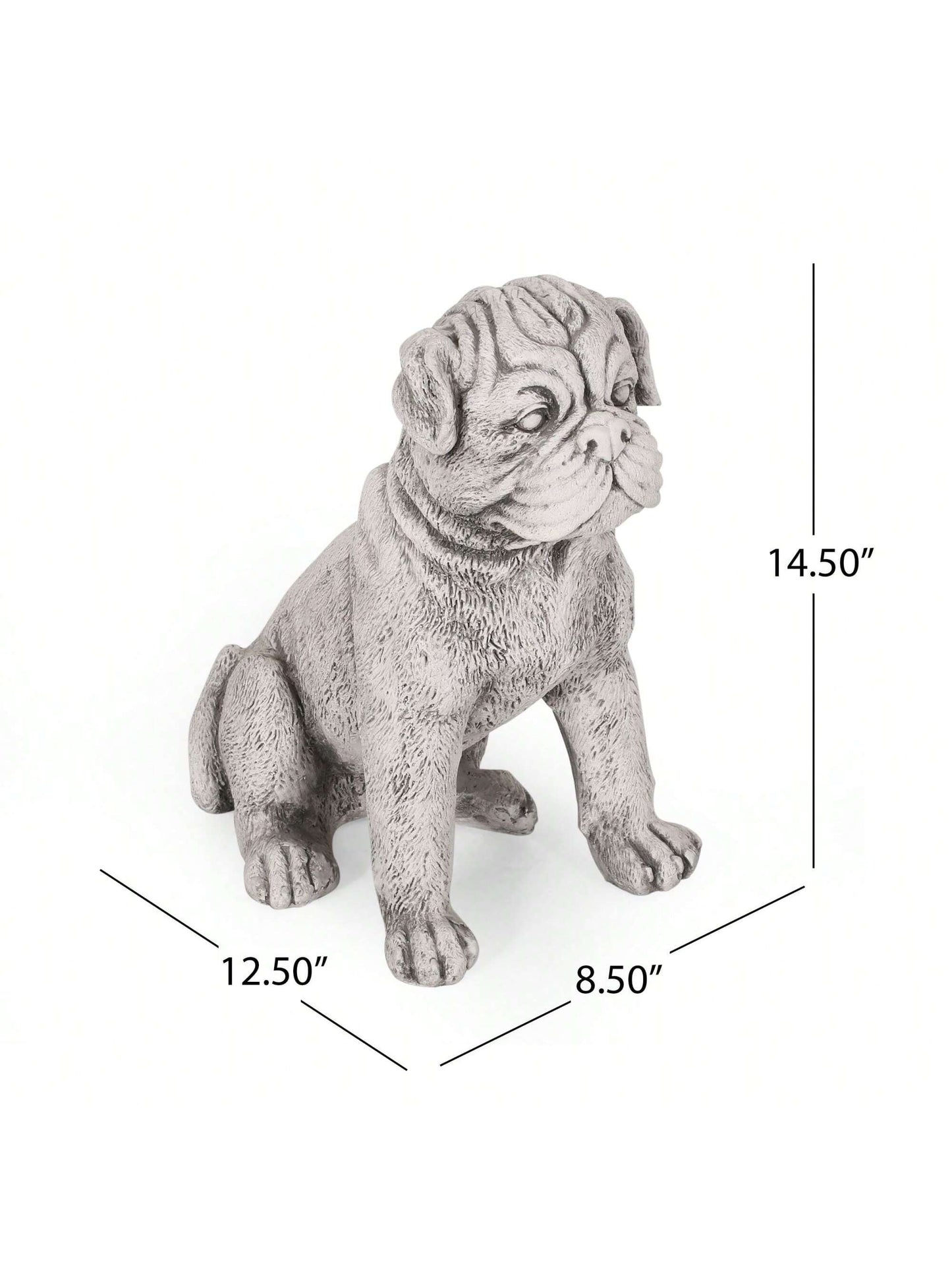 Dog Animals Weather Resistant Concrete Garden Statue