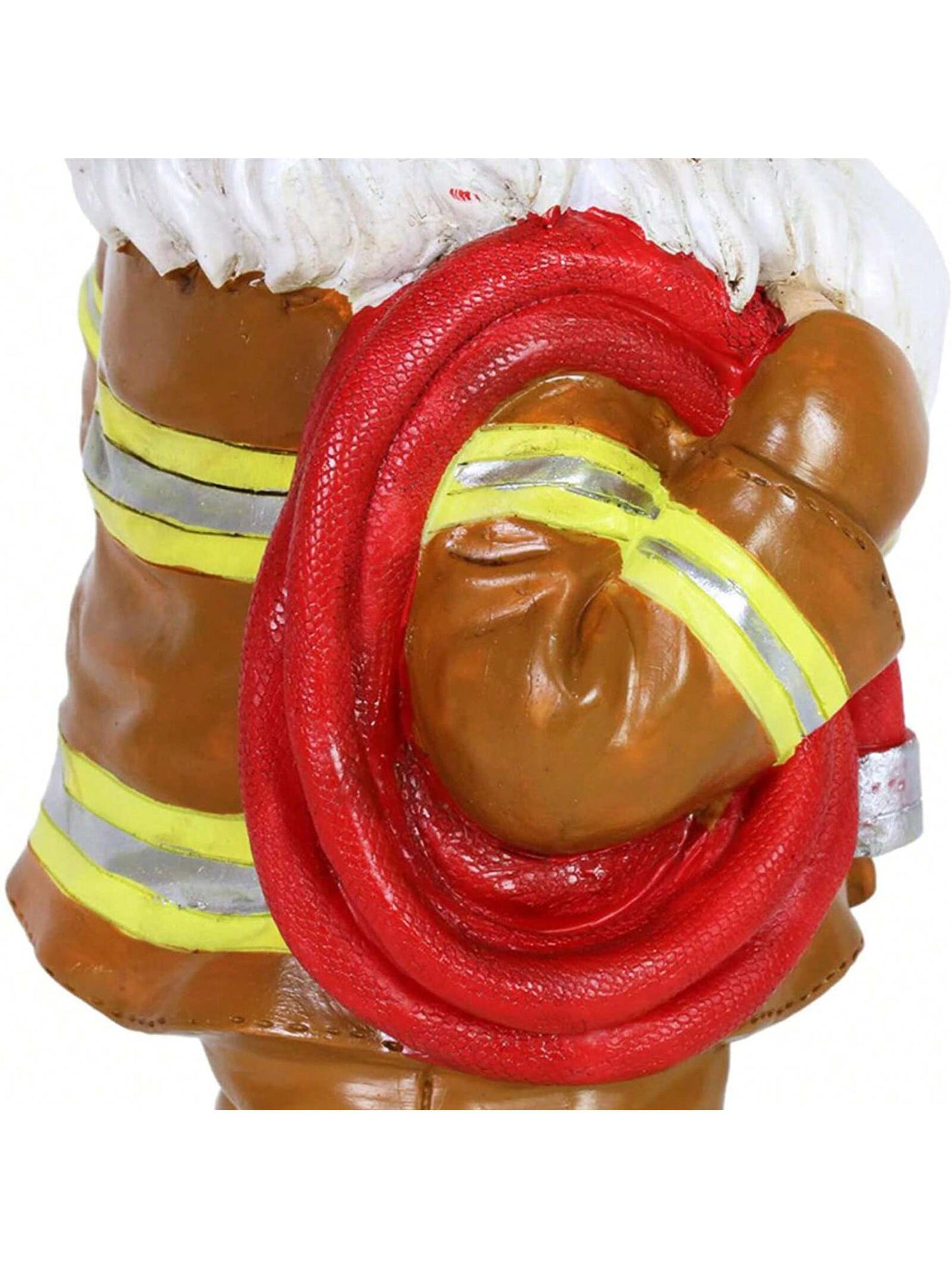 1pc Fireman Gnome Statue Resin Gnome Garden Ornament Adorable Small Dwarf Sculpture For Patio Yard Lawn Porch Decor(3.8X3.8X10CM)