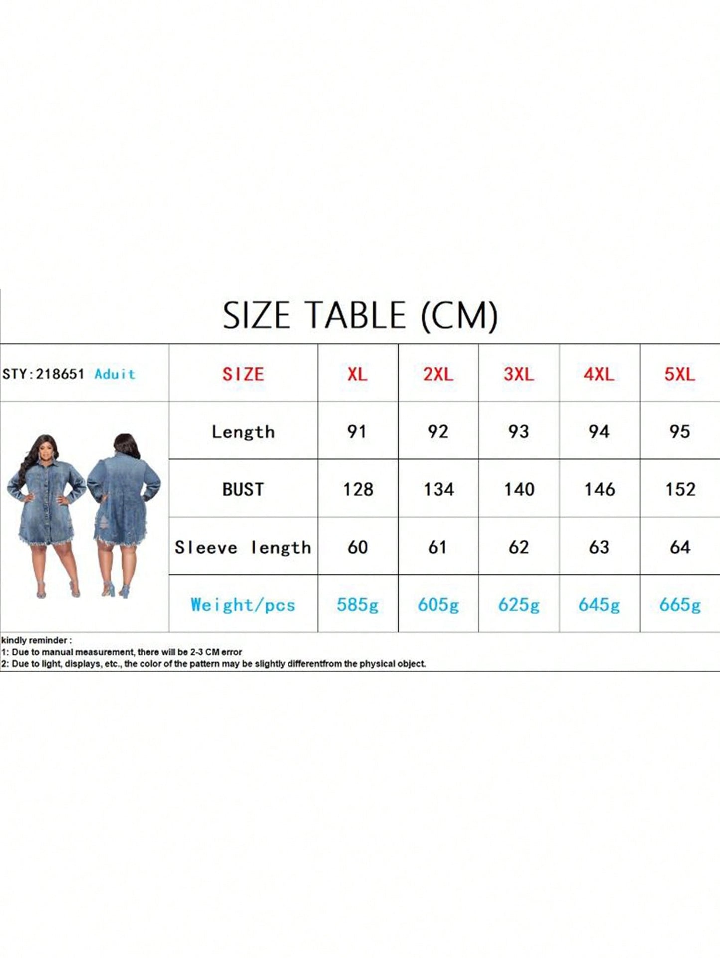 Women's Plus Size Denim Shirt Dress Long Sleeve Lapel Button Down Ripped Tassel Raw Hem Jacket