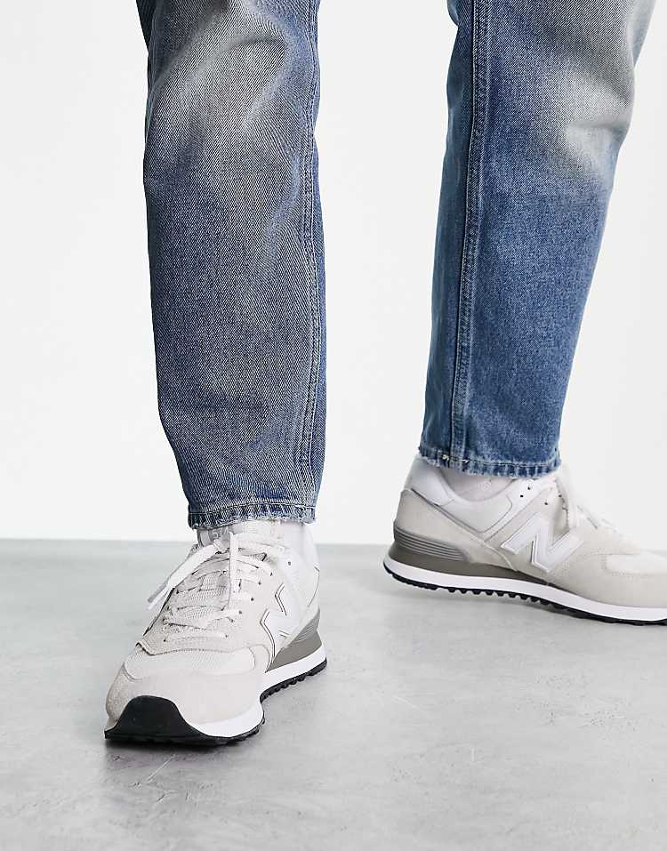 New Balance 574 sneakers in gray and white