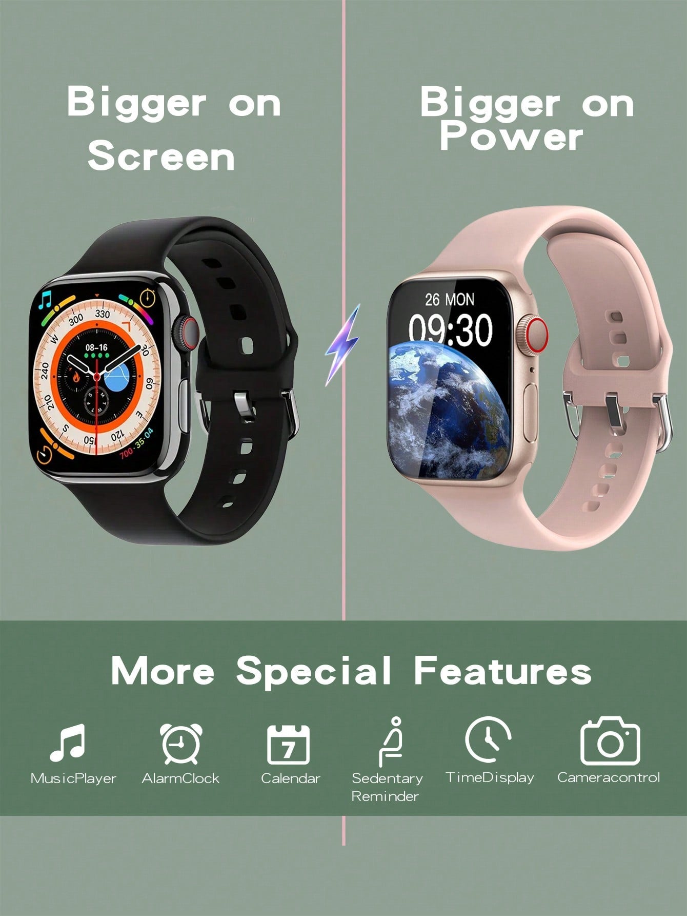 Eytlptoc Eytlptoc 2024 New Smart Watch, Touch Screen, Fashionable Sports Style For Men And Women, Call Functions, Multiple Watch Faces, Calendar And Alarm Clock, Heart Rate And Blood Oxygen Monitor, Sports And Sleep Tracking, Camera, For Android/IOS Phon