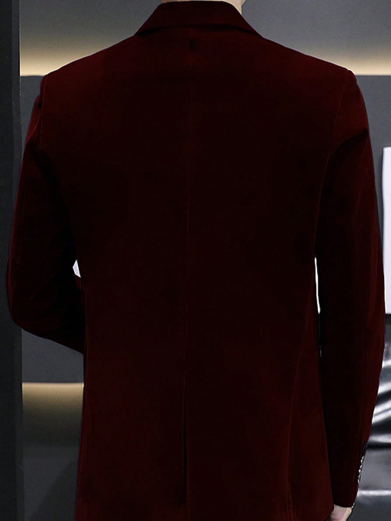 Men Single Button Blazer