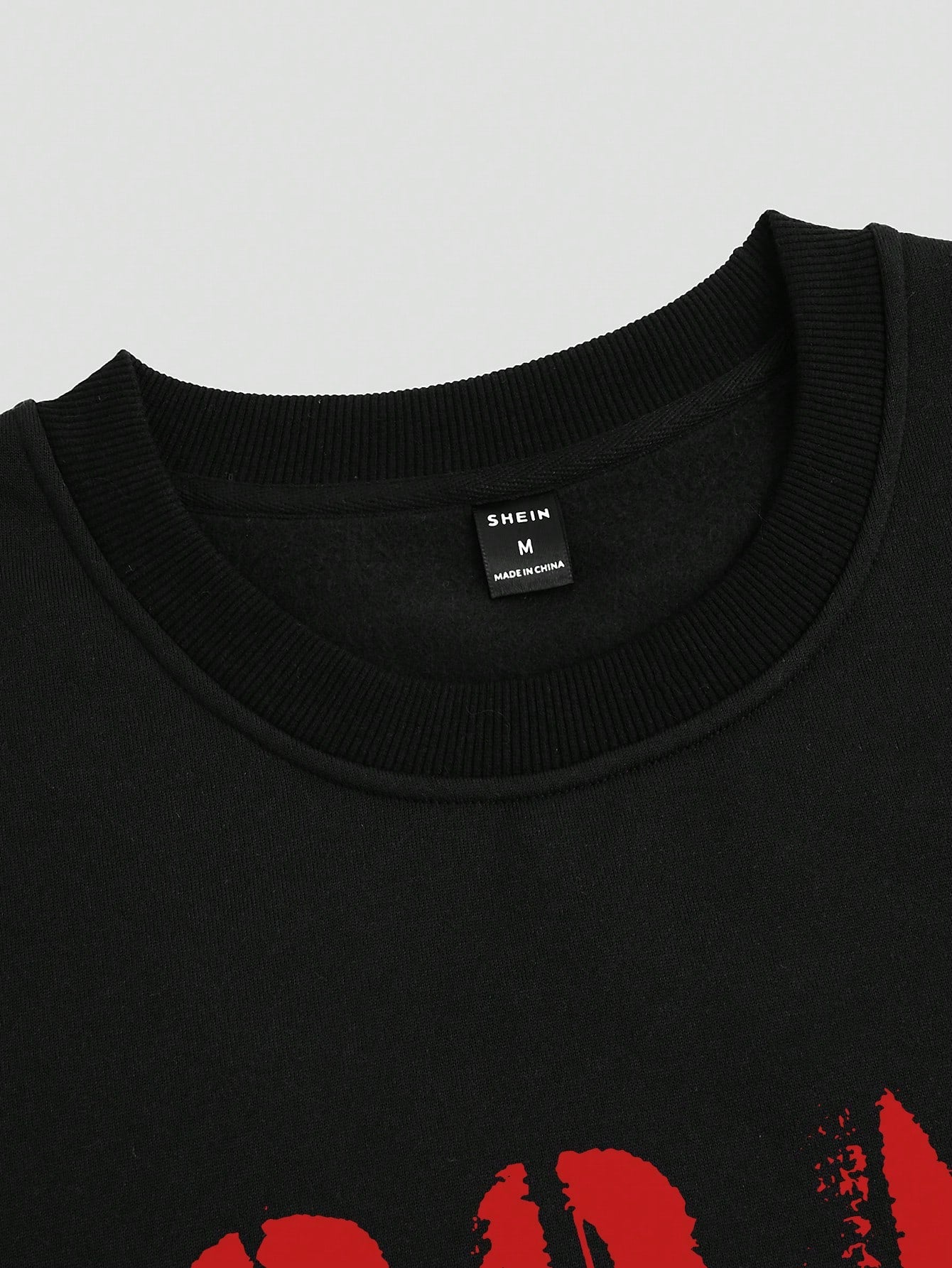 Manfinity Homme Men's Letter Pattern Drop Shoulder Sweatshirt