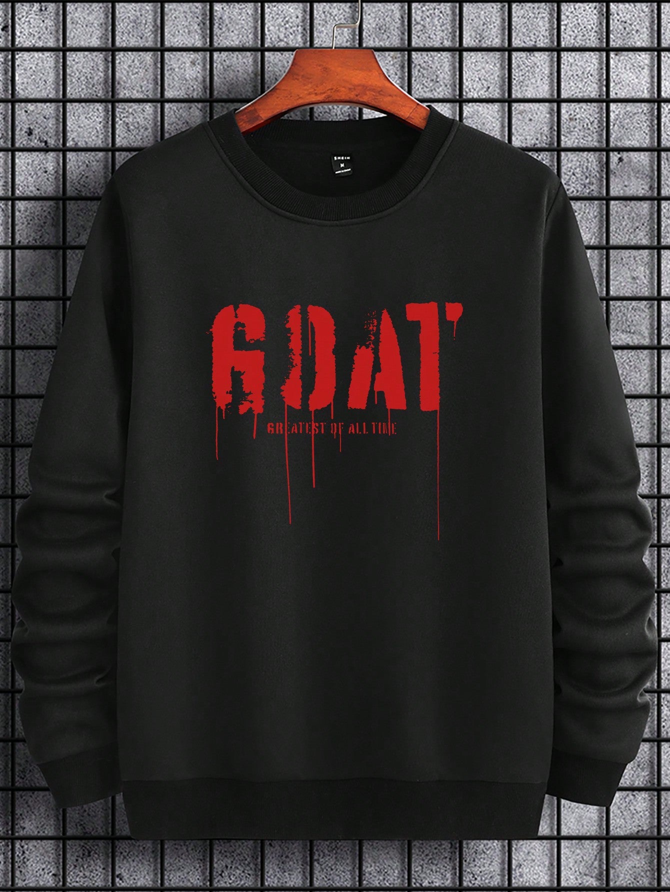 Manfinity Homme Men's Letter Pattern Drop Shoulder Sweatshirt