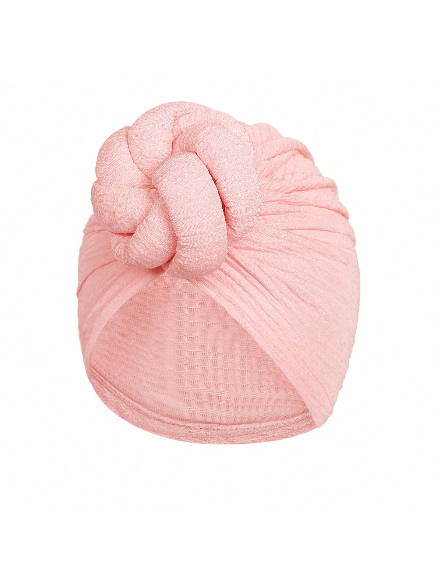 Elegant Women Turbans Solid Color Handmade Flower Knot African Fashion Chemotherapy Hat Leisure Comfortable Breathable High-End Daily Headscarf Hat
