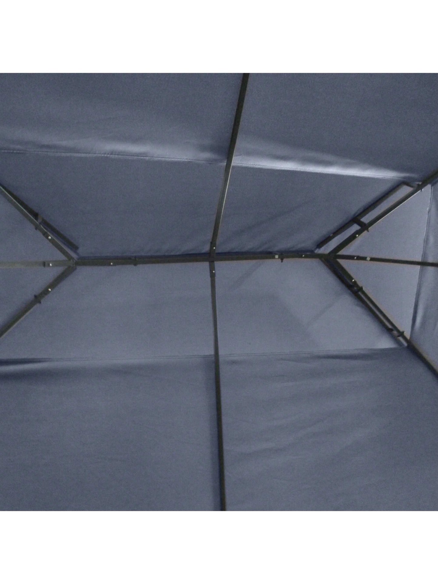 Outsunny 10' X 13' Patio Gazebo, Double Roof Outdoor Gazebo Canopy Shelter With Screen Decorate Corner Frame, For Garden, Lawn, Backyard And Deck, Gray