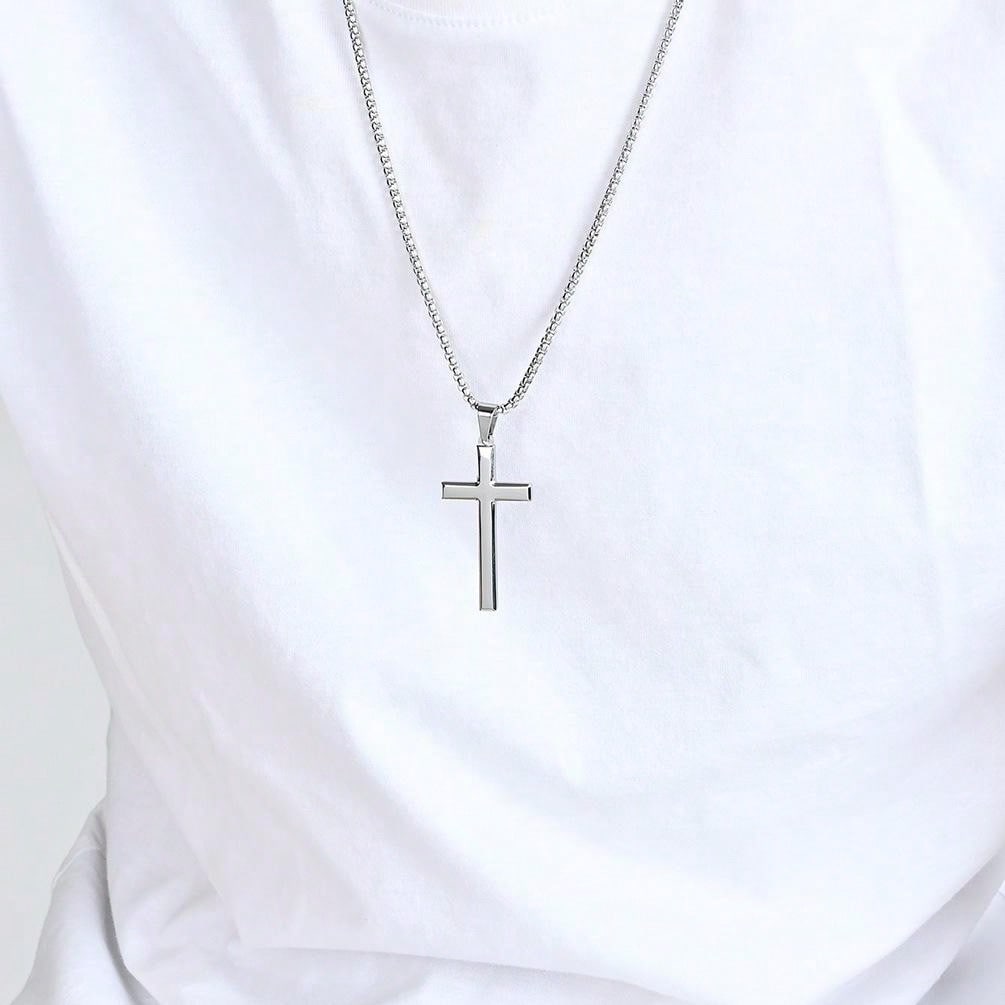 Europe And US Style Minimalist And Trendy Unisex Cross Pendant Necklace For Personalized Fashion, From INs