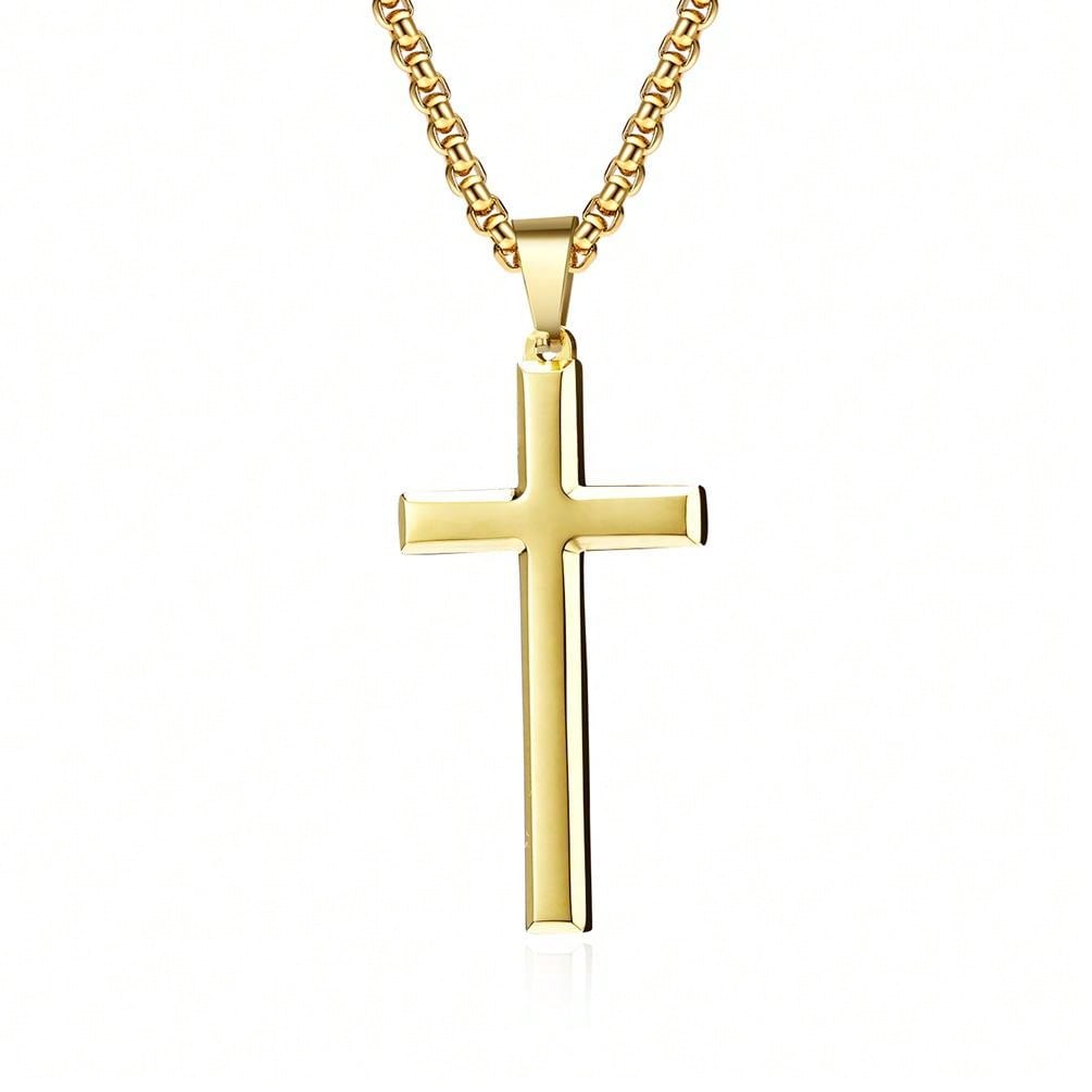 Europe And US Style Minimalist And Trendy Unisex Cross Pendant Necklace For Personalized Fashion, From INs