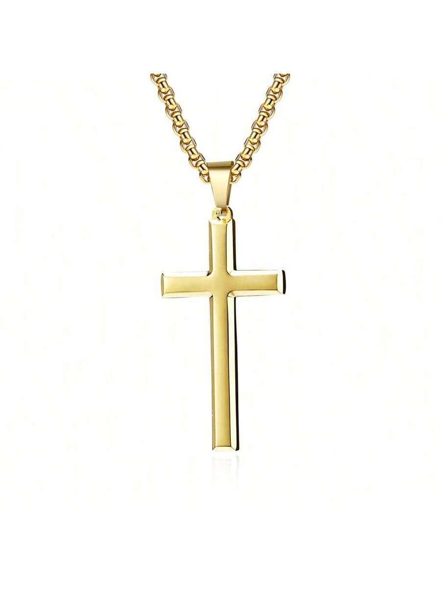 Europe And US Style Minimalist And Trendy Unisex Cross Pendant Necklace For Personalized Fashion, From INs