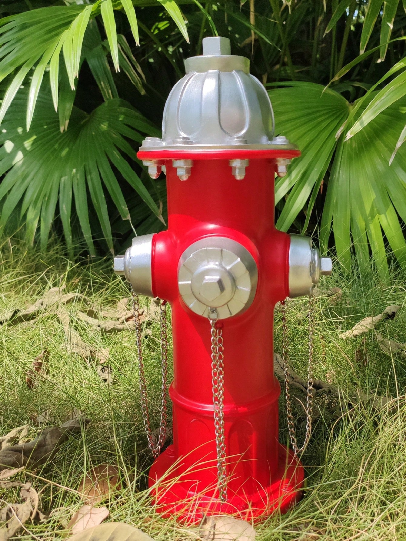 Resin Puppy Fire Hydrant Training Statue, Outdoor Garden Lawn Decoration, Garden Fire Hydrant Decoration Sculpture