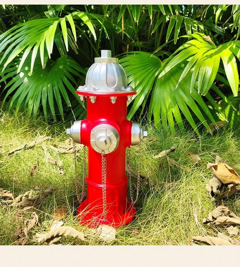 Resin Puppy Fire Hydrant Training Statue, Outdoor Garden Lawn Decoration, Garden Fire Hydrant Decoration Sculpture