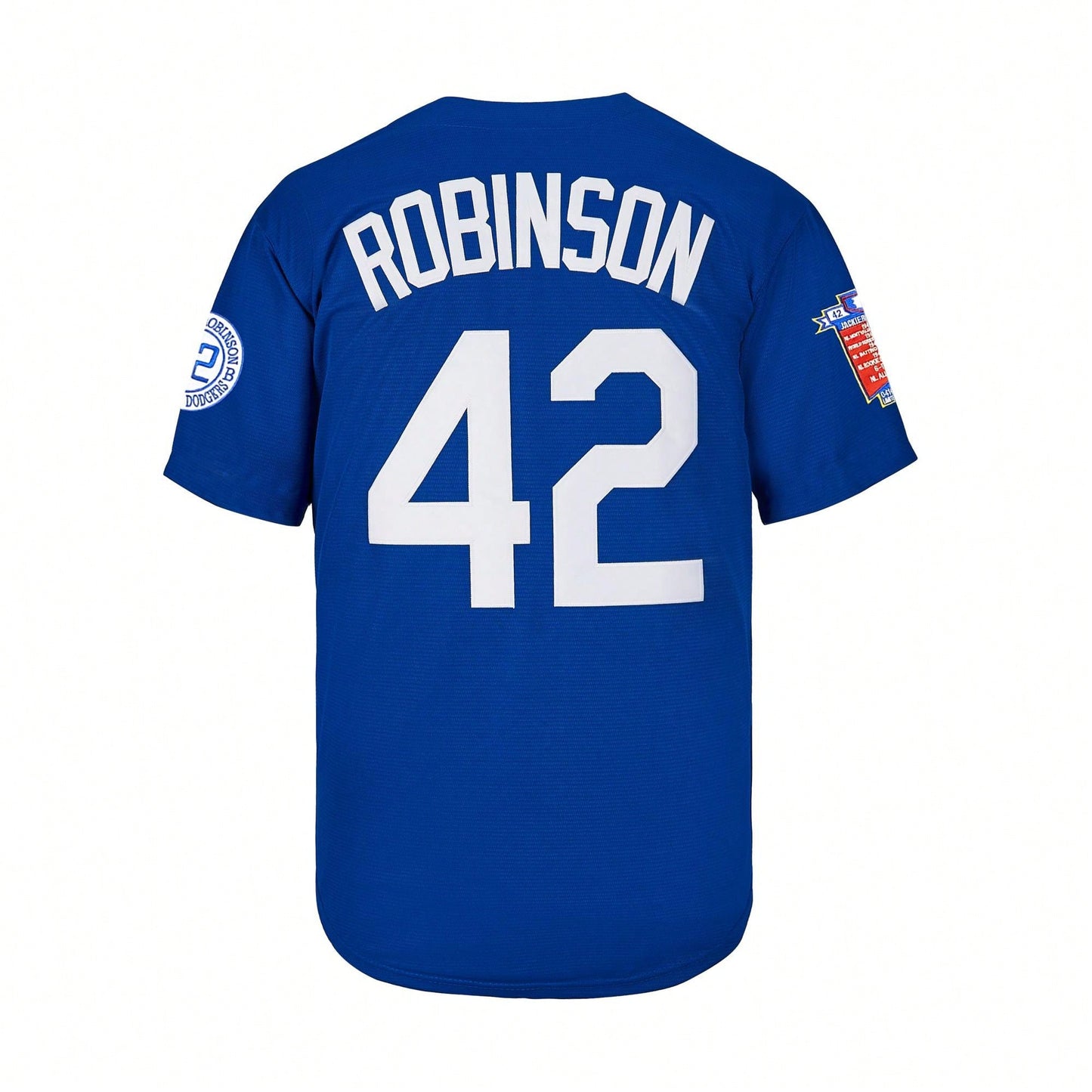 Jackie Robinson #42 Black  Men Jersey Retro Short Sleeves Button Down Baseball Jerseys Beige Blue Black