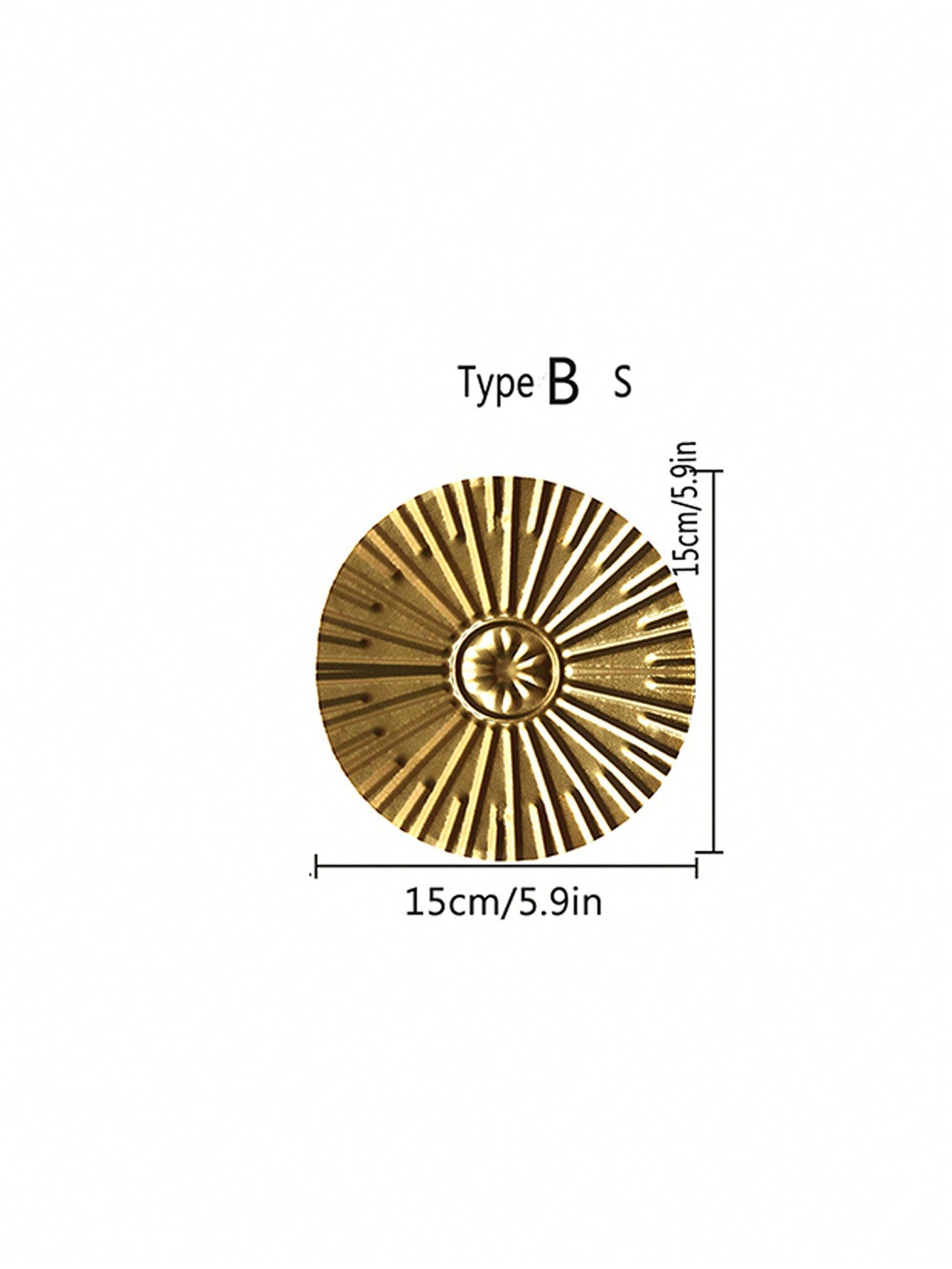 Gold Geometric Metal Wall Decoration, Suitable For Living Room, Office, Bedroom, Hotel, Can Be Directly Hung On Bedroom, Living Room, TV Wall, Or Bathroom Wall