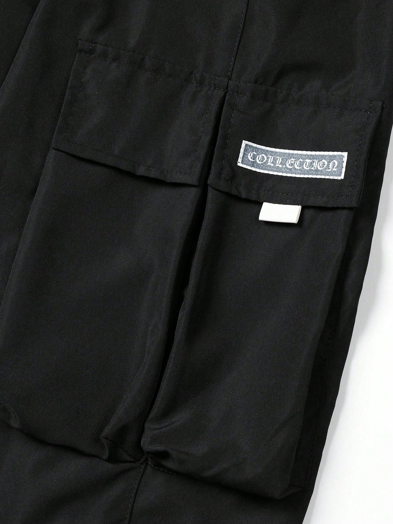 Plus Size Men's Fashionable Casual Drawstring Cargo Pants