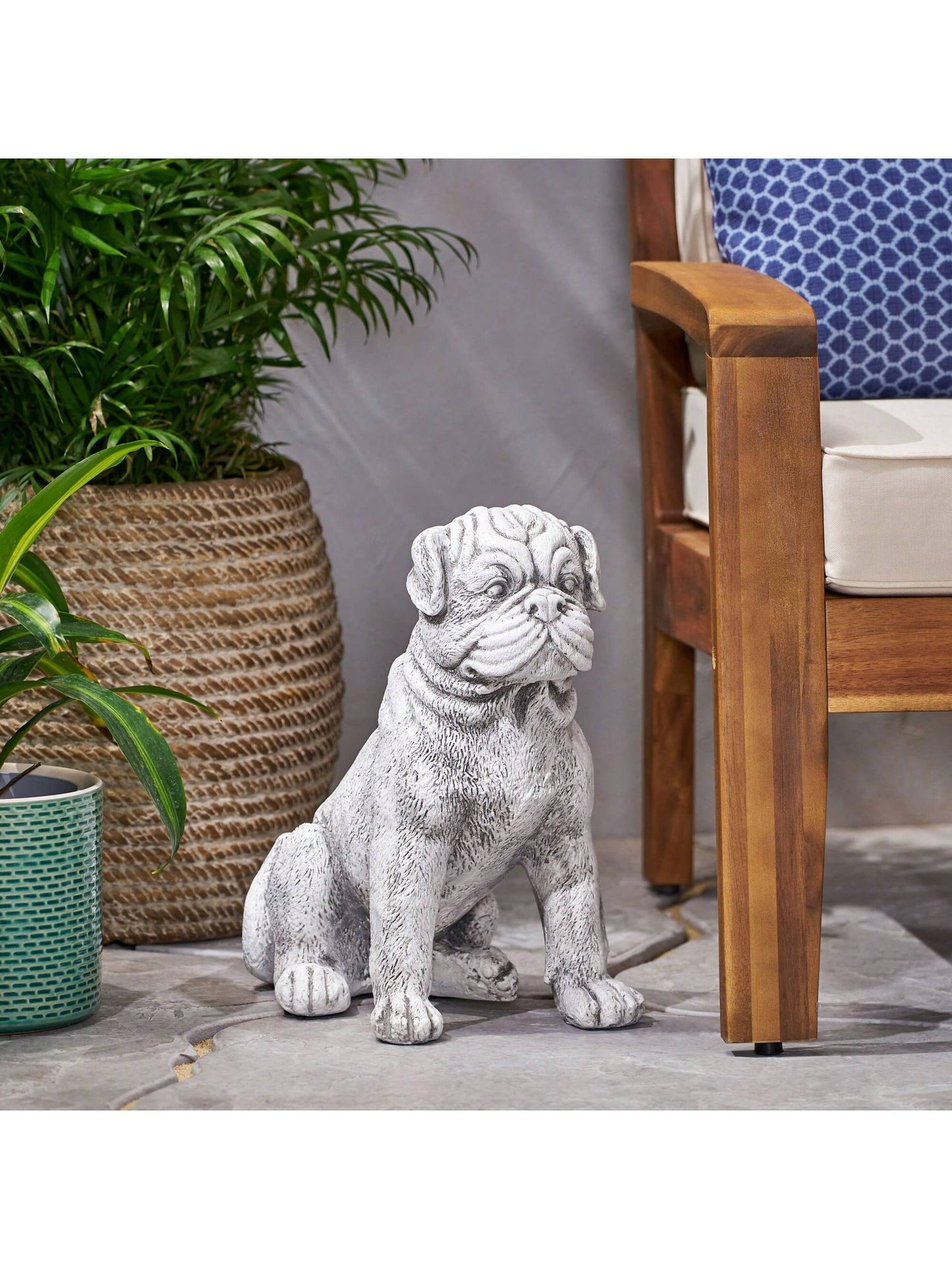 Dog Animals Weather Resistant Concrete Garden Statue