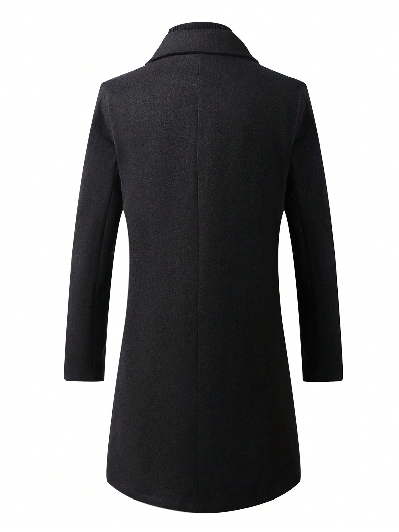 Manfinity Homme Plus Size XL-5XL Men's Casual Knitted Jacket, Autumn Winter Plain Casual Going Out Plus Size