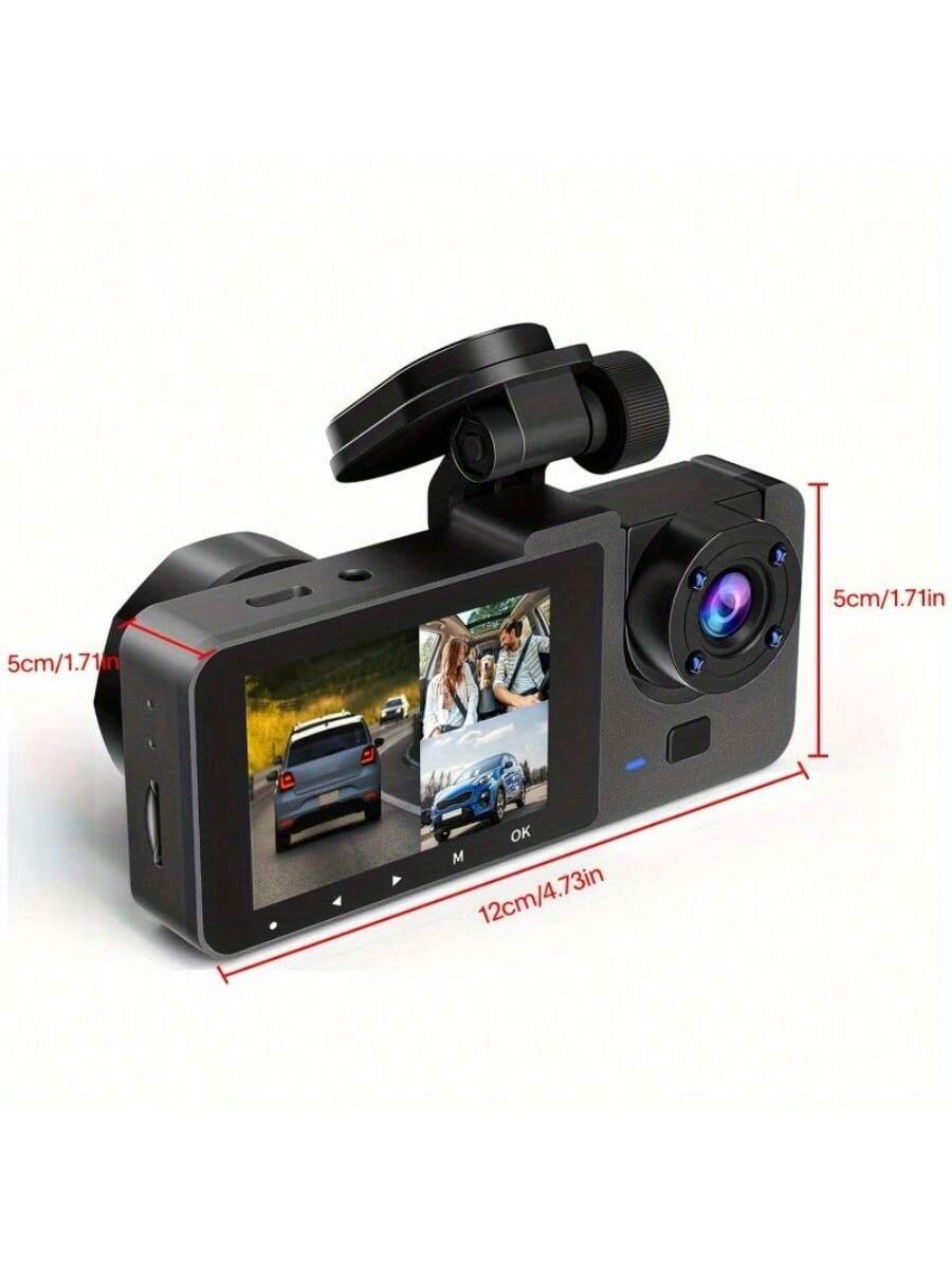 Dash Camera For Cars, 4K Full UHD Car Camera Front Rear With Free 32GB SD Card, Dashcams For Cars With Night Vision, 24 Hours Parking Mode, WDR, Motion Detection