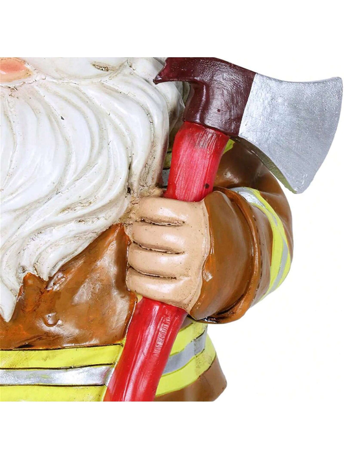 1pc Fireman Gnome Statue Resin Gnome Garden Ornament Adorable Small Dwarf Sculpture For Patio Yard Lawn Porch Decor(3.8X3.8X10CM)