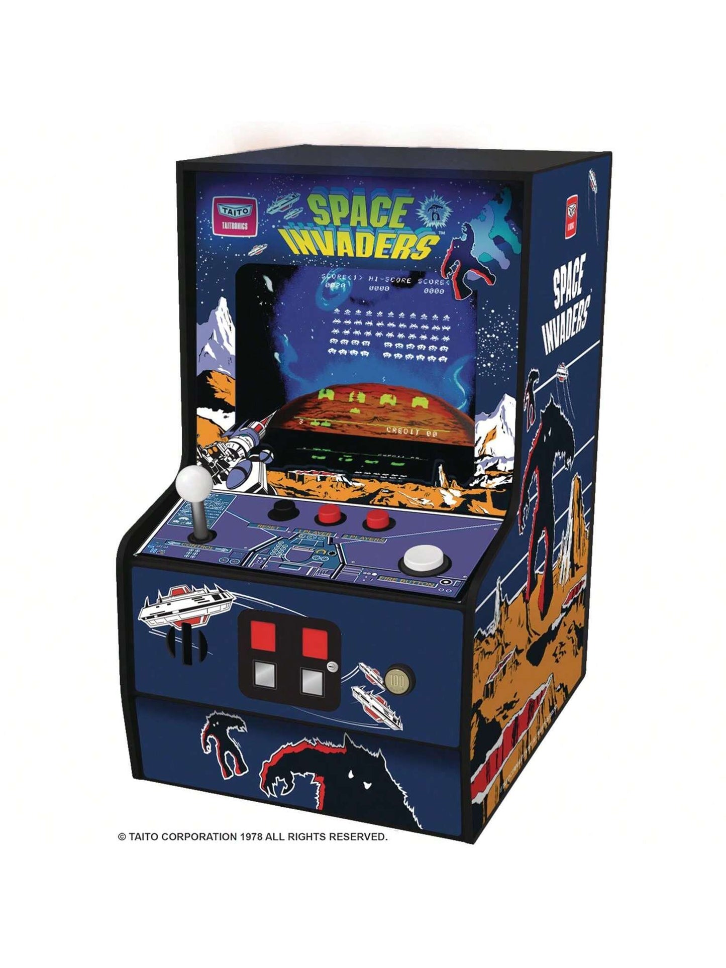 Space Invaders Space Invaders Micro Player Retro Arcade Machine  [PORTABLE MICROE ARCADE PLAYER]