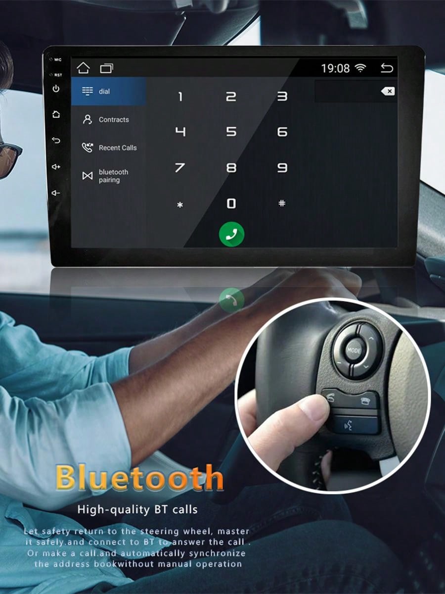 BOSSCAR Car Radio IPS 7"9"10" MP5 HD Touchscreen Multimedia Video Player Wireless BT GPS FM Android Universal Carplay Autoradio