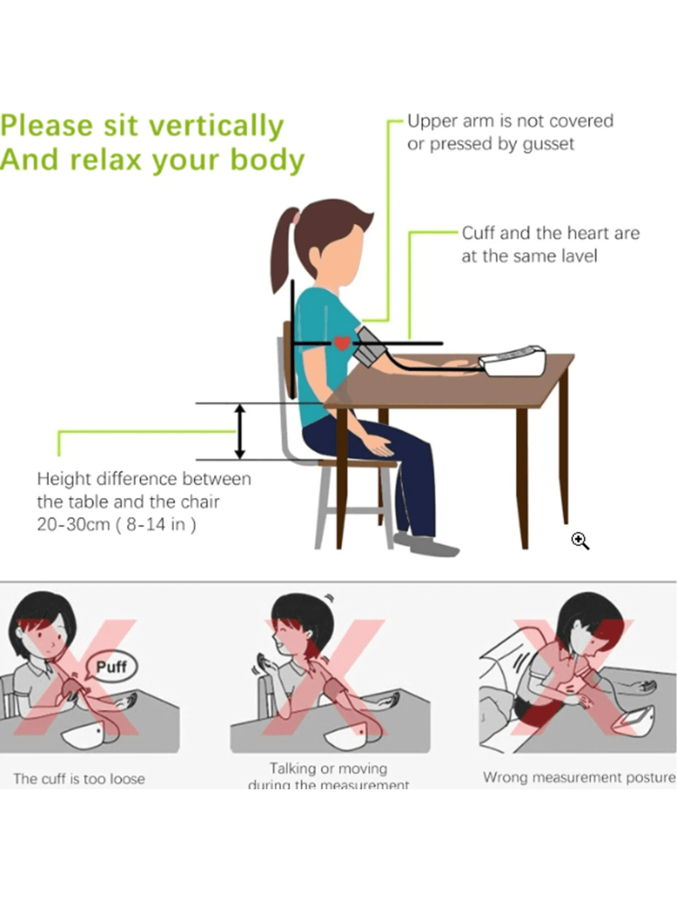 Rechargeable Wrist Blood Pressure Monitor, Battery-Based Arm Blood Pressure Monitor(Not Include Battery), Non-Contact Forehead Thermometer-Home Health Monitoring Kit-Not Include Battery