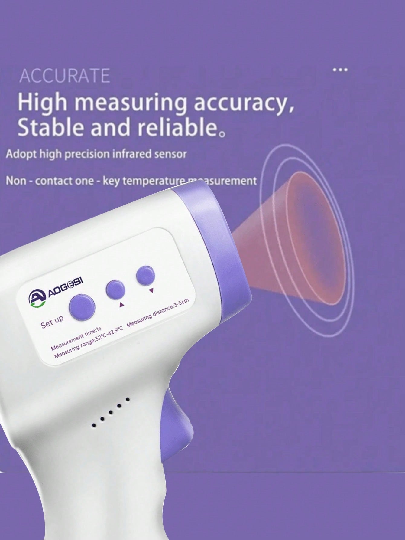 Rechargeable Wrist Blood Pressure Monitor, Battery-Based Arm Blood Pressure Monitor(Not Include Battery), Non-Contact Forehead Thermometer-Home Health Monitoring Kit-Not Include Battery