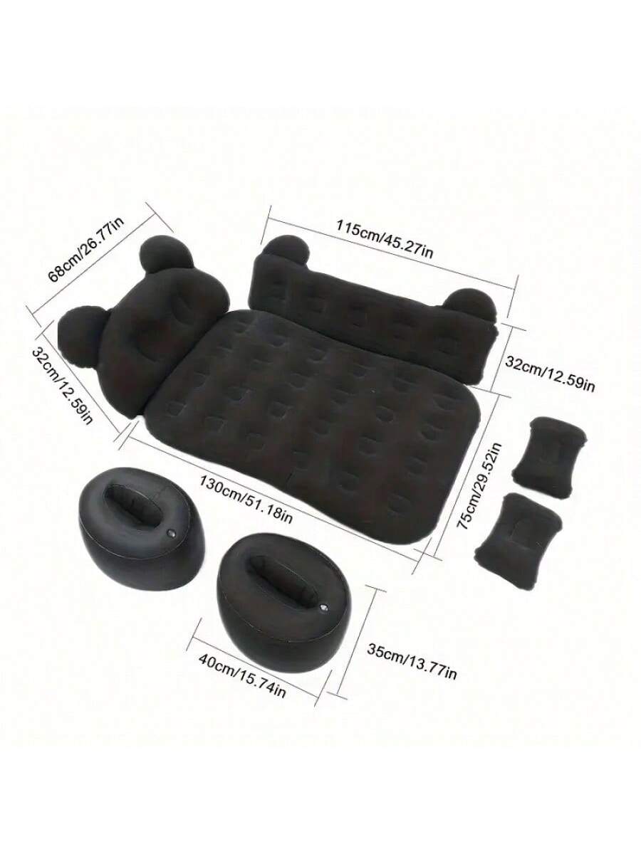 Ultimate Comfort: Panda Car Airbed Mat - Premium Inflatable Bed For SUVs, Trucks, And Campers, Perfect For Camping, Traveling, And Outdoor Adventures