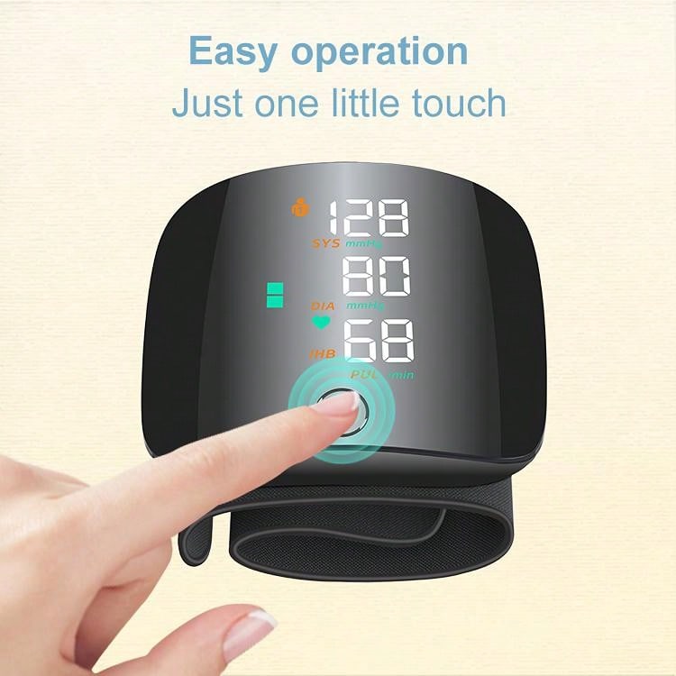 USB Rechargeable Digital Bp Machine Electronic Sphygmomanometer Automatic Wrist Blood Pressure Monitor Electric