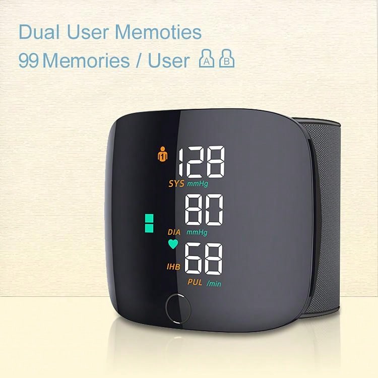 USB Rechargeable Digital Bp Machine Electronic Sphygmomanometer Automatic Wrist Blood Pressure Monitor Electric
