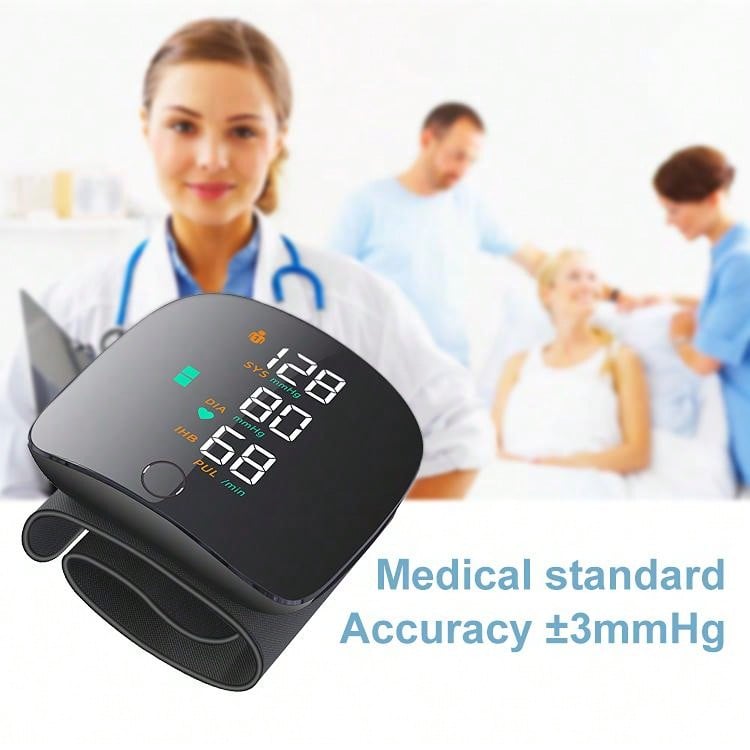 USB Rechargeable Digital Bp Machine Electronic Sphygmomanometer Automatic Wrist Blood Pressure Monitor Electric