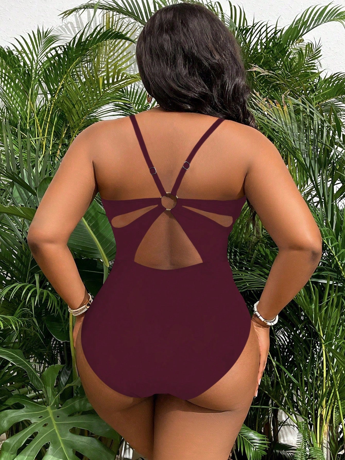 Slayr CURVE New Year's Party Animal Print Plus Size One-Piece Swimsuit