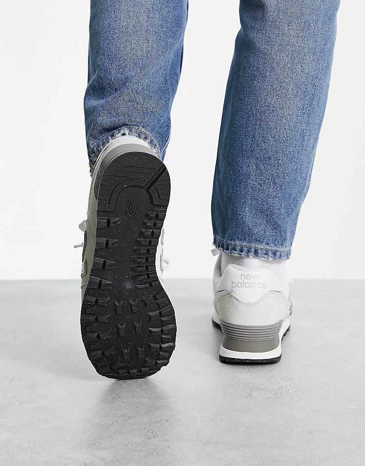 New Balance 574 sneakers in gray and white