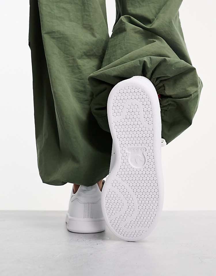 adidas Originals Stan Smith leather sneakers in white with green tab