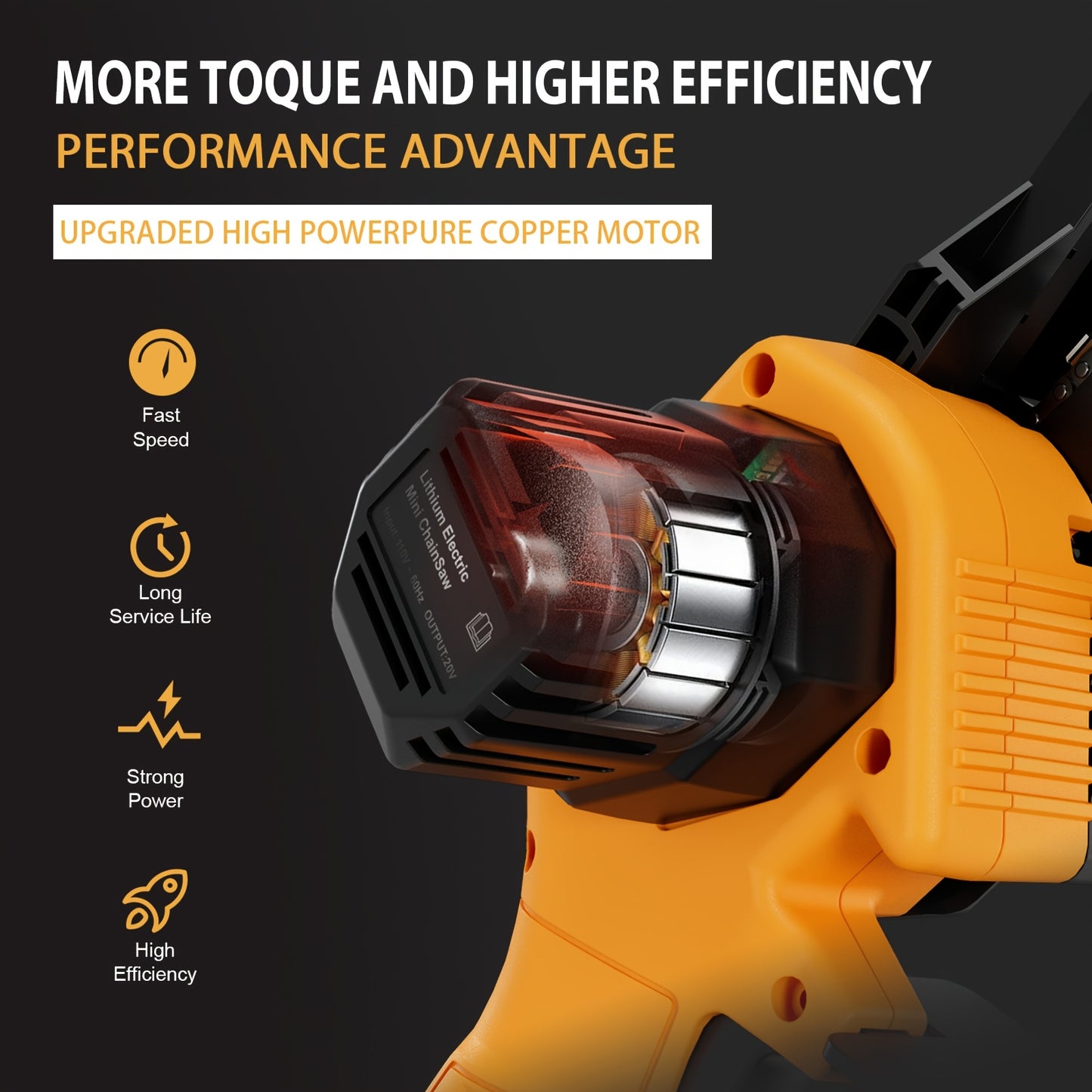 Mini Chainsaw 6-Inch Cordless Power Chain Saws With Security Lock Small Handheld Chain Saw With 2 Batteries, 2 Guide Plates And Toolbox For Wood Cutting, Tree Trimming, Gardening, Courtyard And Garden Great Christmas Gift