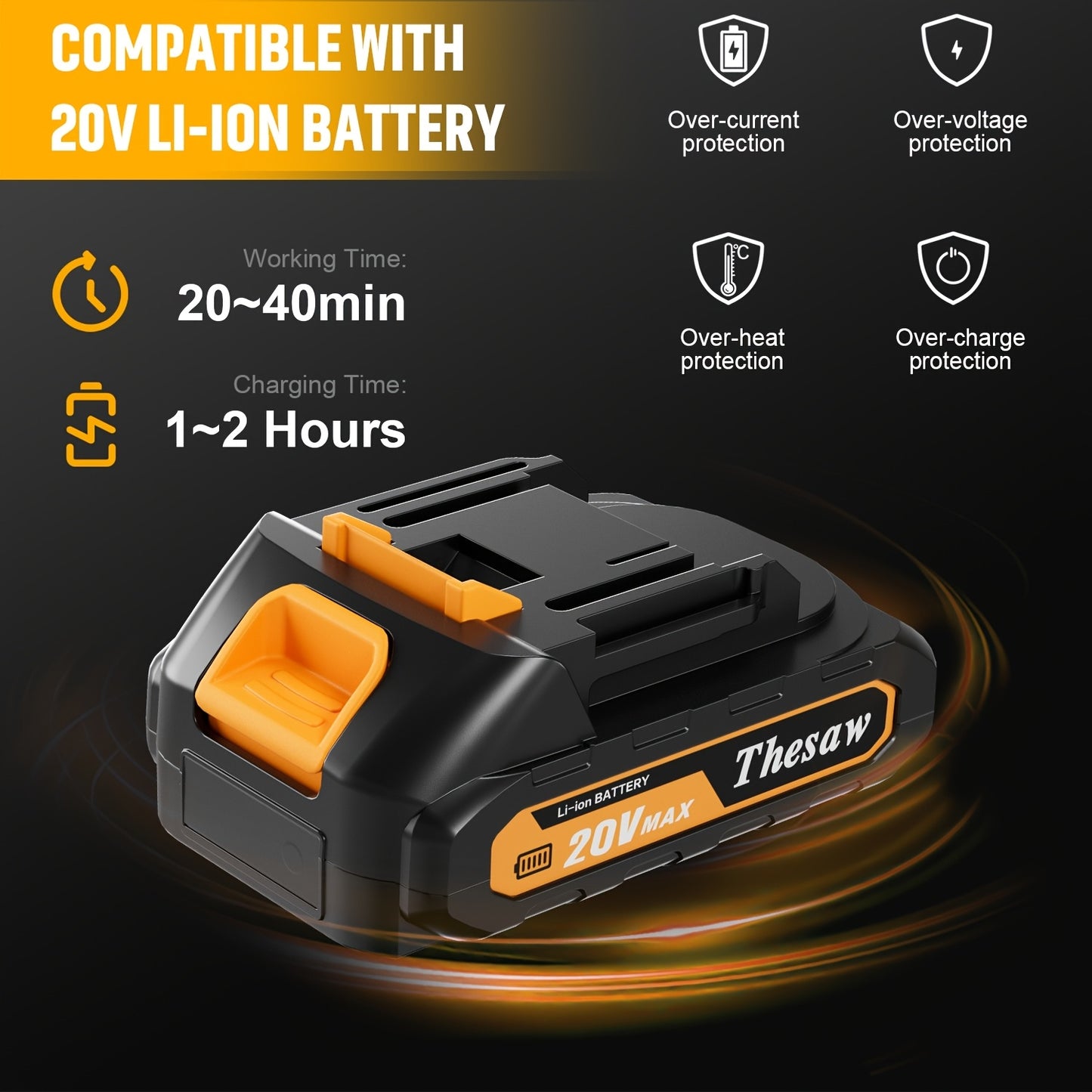 Mini Chainsaw 6-Inch Cordless Power Chain Saws With Security Lock Small Handheld Chain Saw With 2 Batteries, 2 Guide Plates And Toolbox For Wood Cutting, Tree Trimming, Gardening, Courtyard And Garden Great Christmas Gift