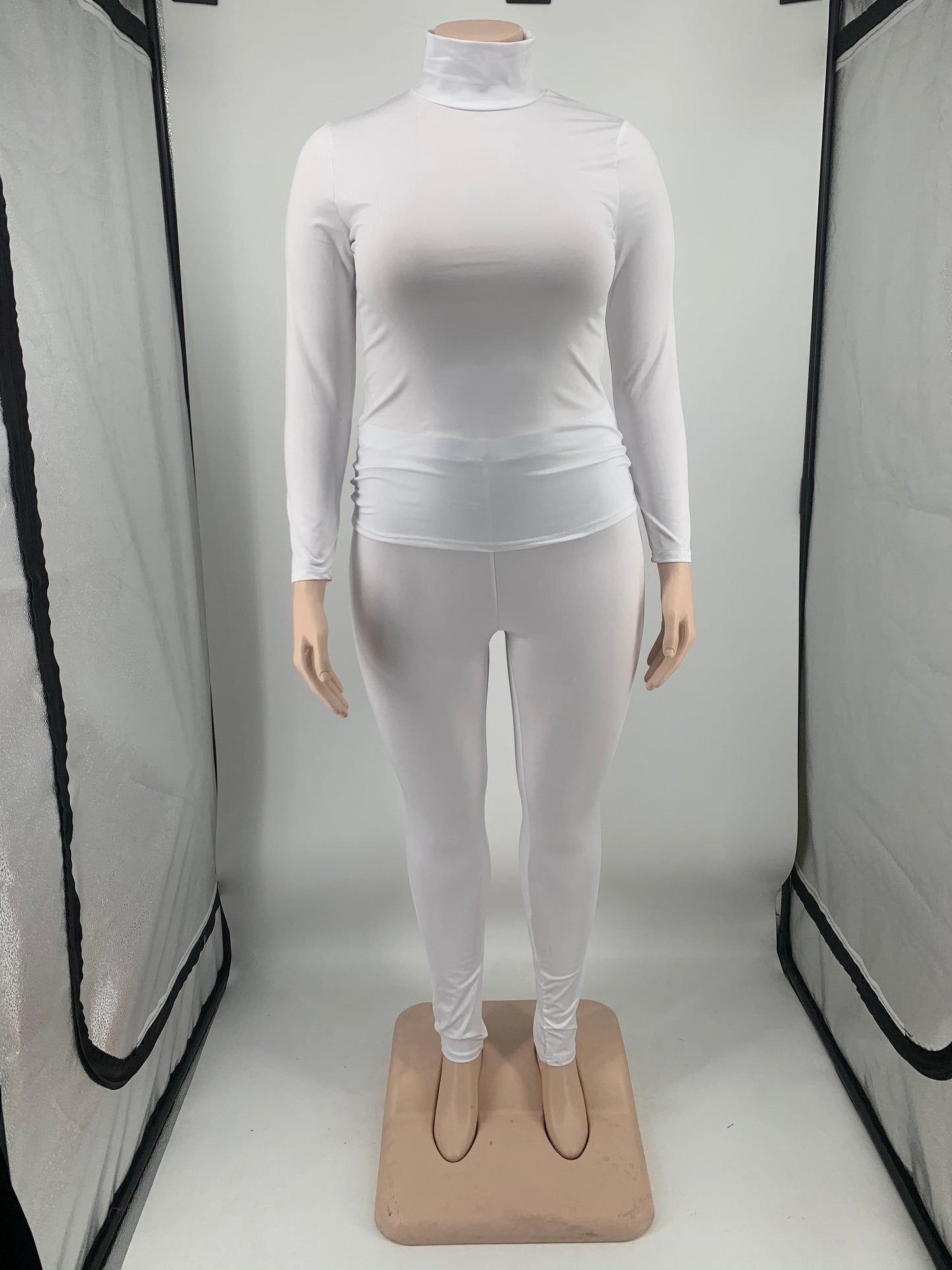 Casual Plus Size Solid Top And Pant Sets
