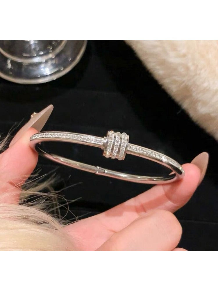 Rhinestone Electroplating Easy Match Bracelet