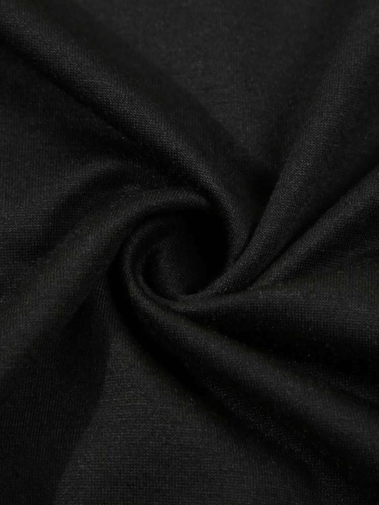 Patchwork Fitted Long Sleeve Men's Polo Shirt