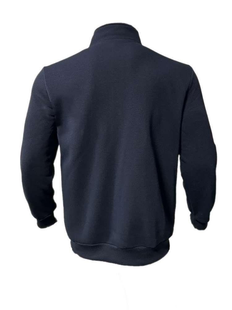 Polar Fleece Stand Collar Zipper Polo Shirt